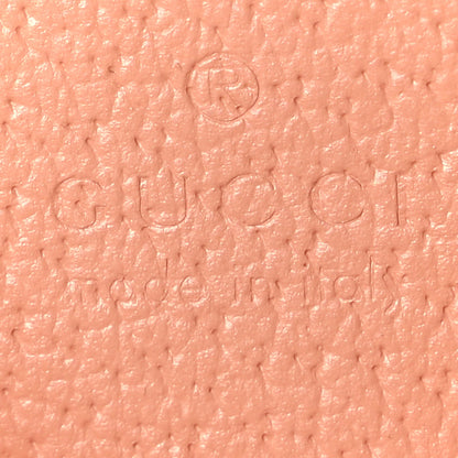 Gucci Monogram Textured Dollar Calfskin Mini Ophidia Shoulder Bag Cloche Rose Pink 5 of 8
