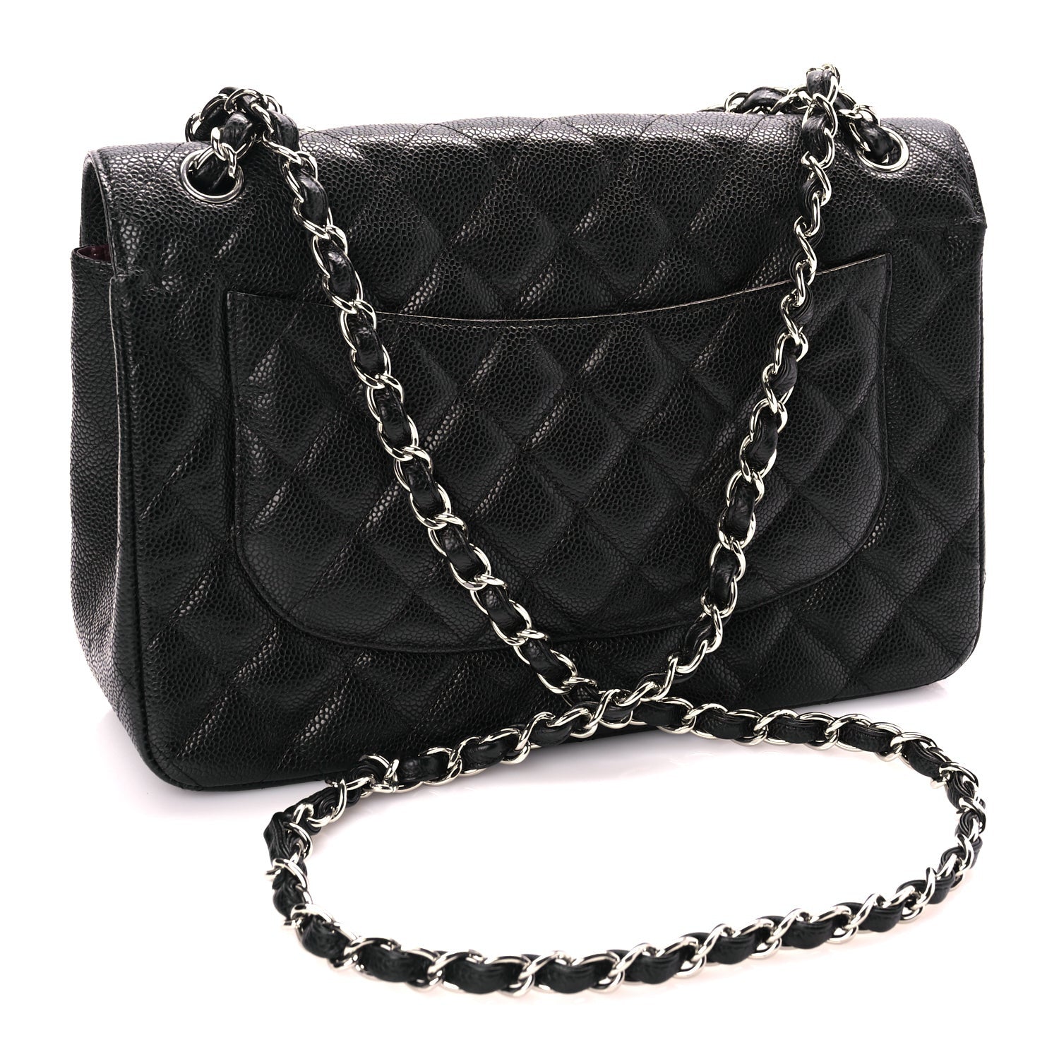 Chanel Caviar Quilted Jumbo Double Flap Black 2 of 10
