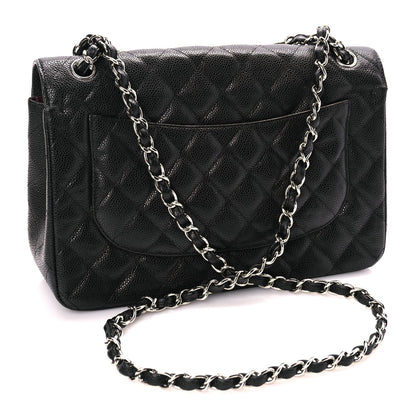 Chanel Caviar Quilted Jumbo Double Flap Black 2 of 10