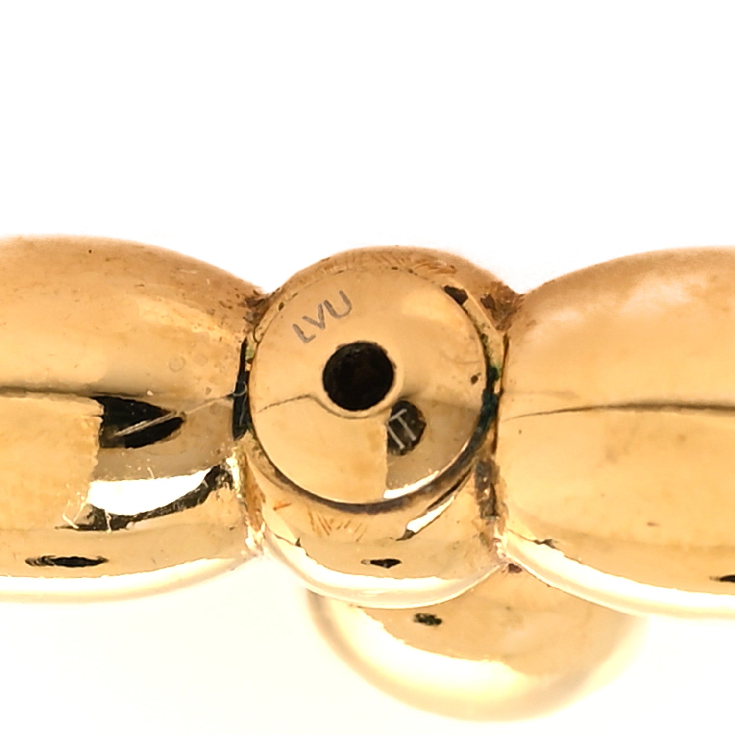 Louis Vuitton Pearl Louisette By Night Earrings Gold 4 of 4