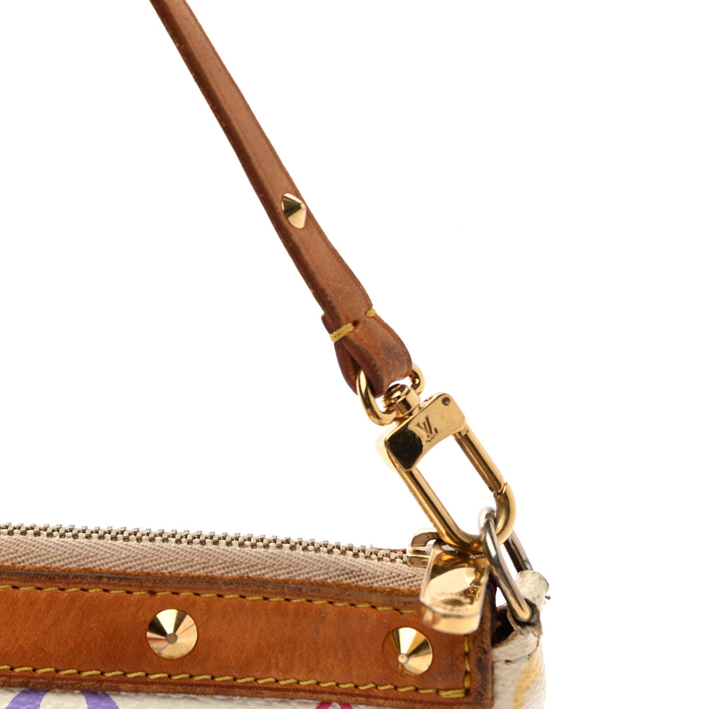 Monogram Multicolor Pochette Accessories White