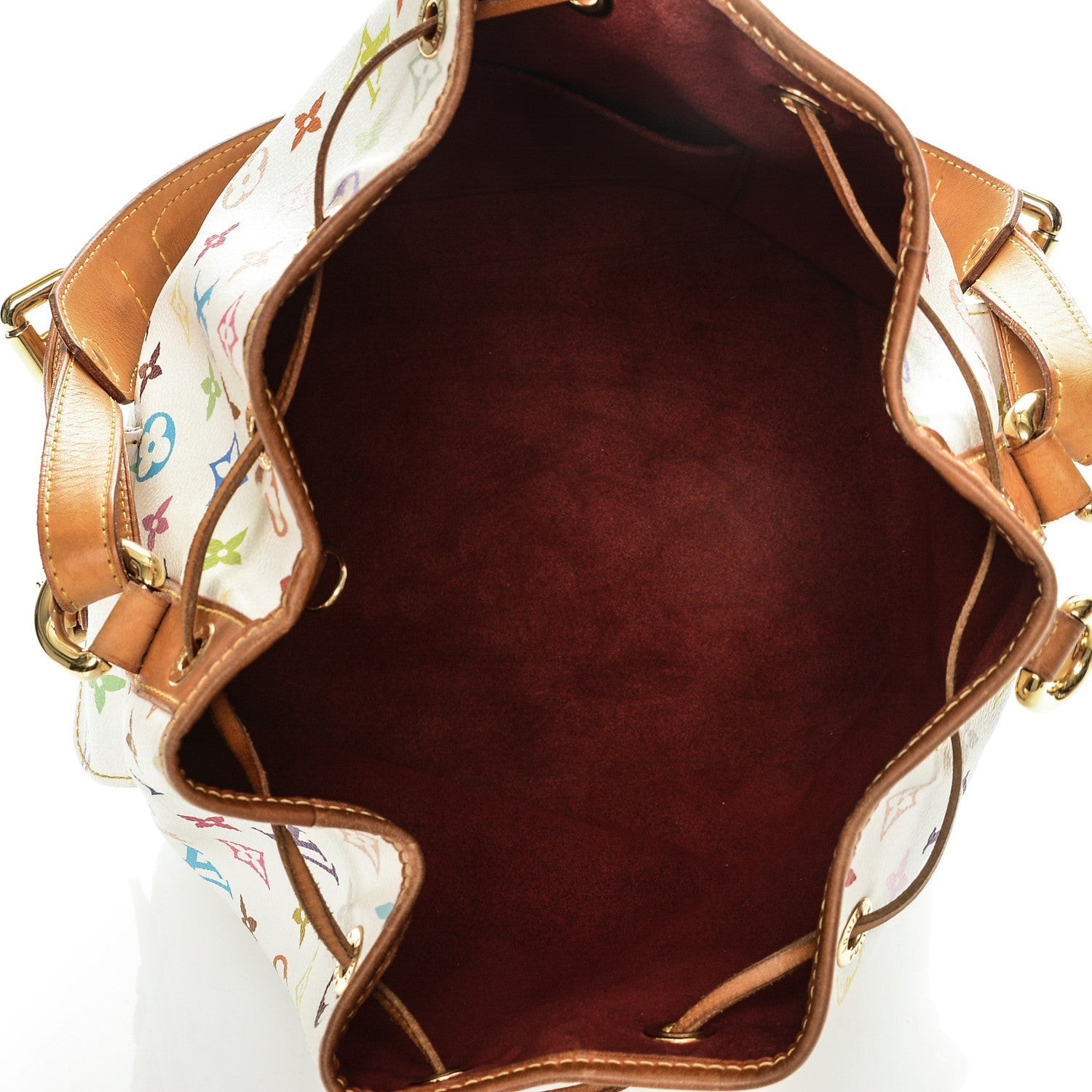 Louis Vuitton Monogram Multicolor Petit Noe White 5 of 6