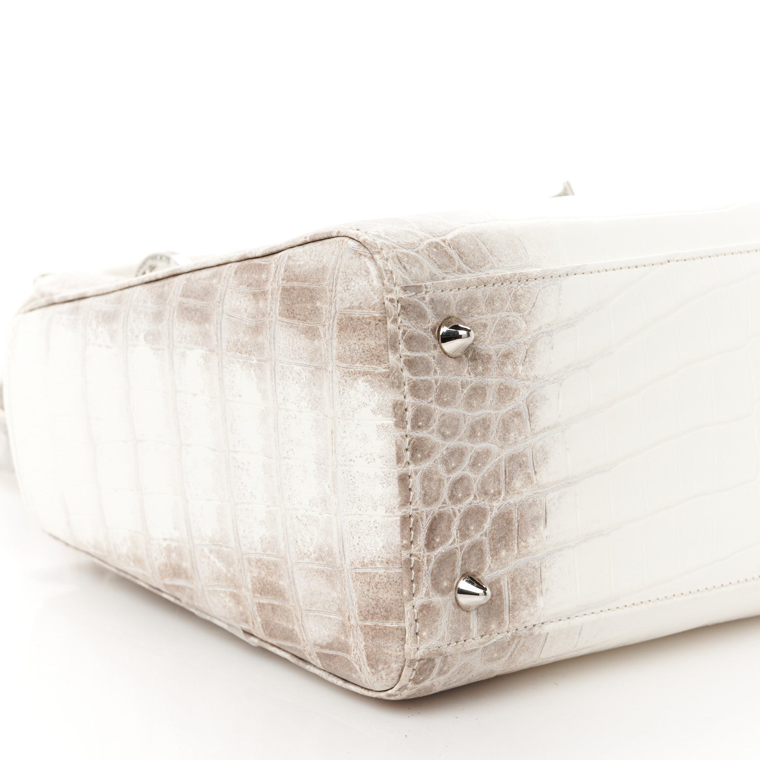 Christian Dior Niloticus Crocodile Himalaya Crystal Medium Lady Dior White 9 of 10