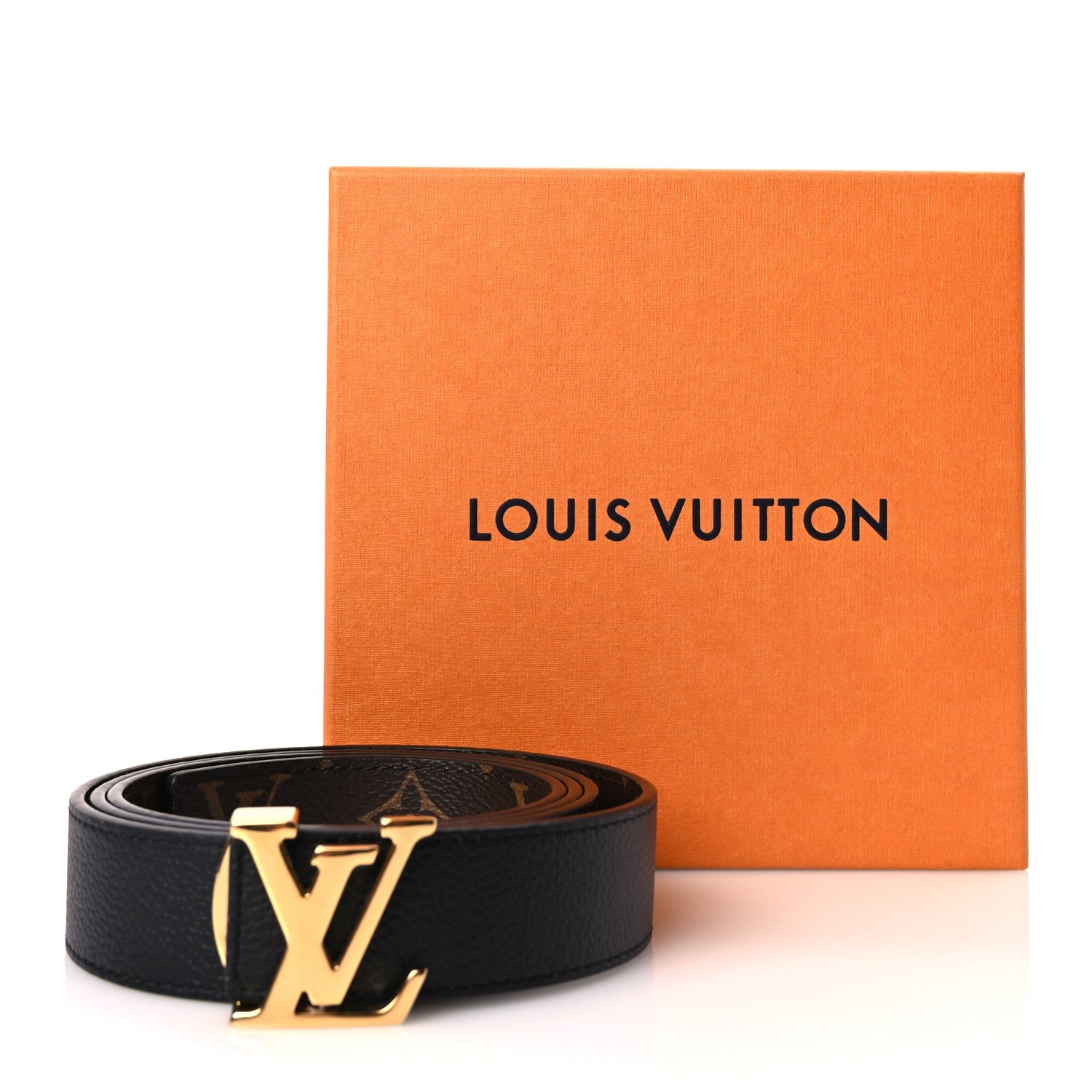 Louis Vuitton Calfskin Monogram 30mm LV Initiales Reversible Belt 100 40 Black 6 of 6