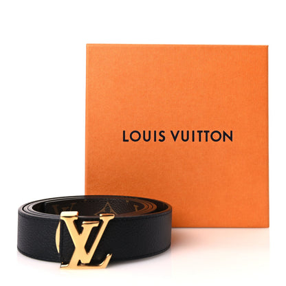 Louis Vuitton Calfskin Monogram 30mm LV Initiales Reversible Belt 100 40 Black 6 of 6