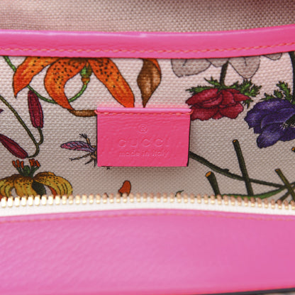 Gucci Canvas Large Flora Tote Pink Multicolor Fuchsia 6 of 9