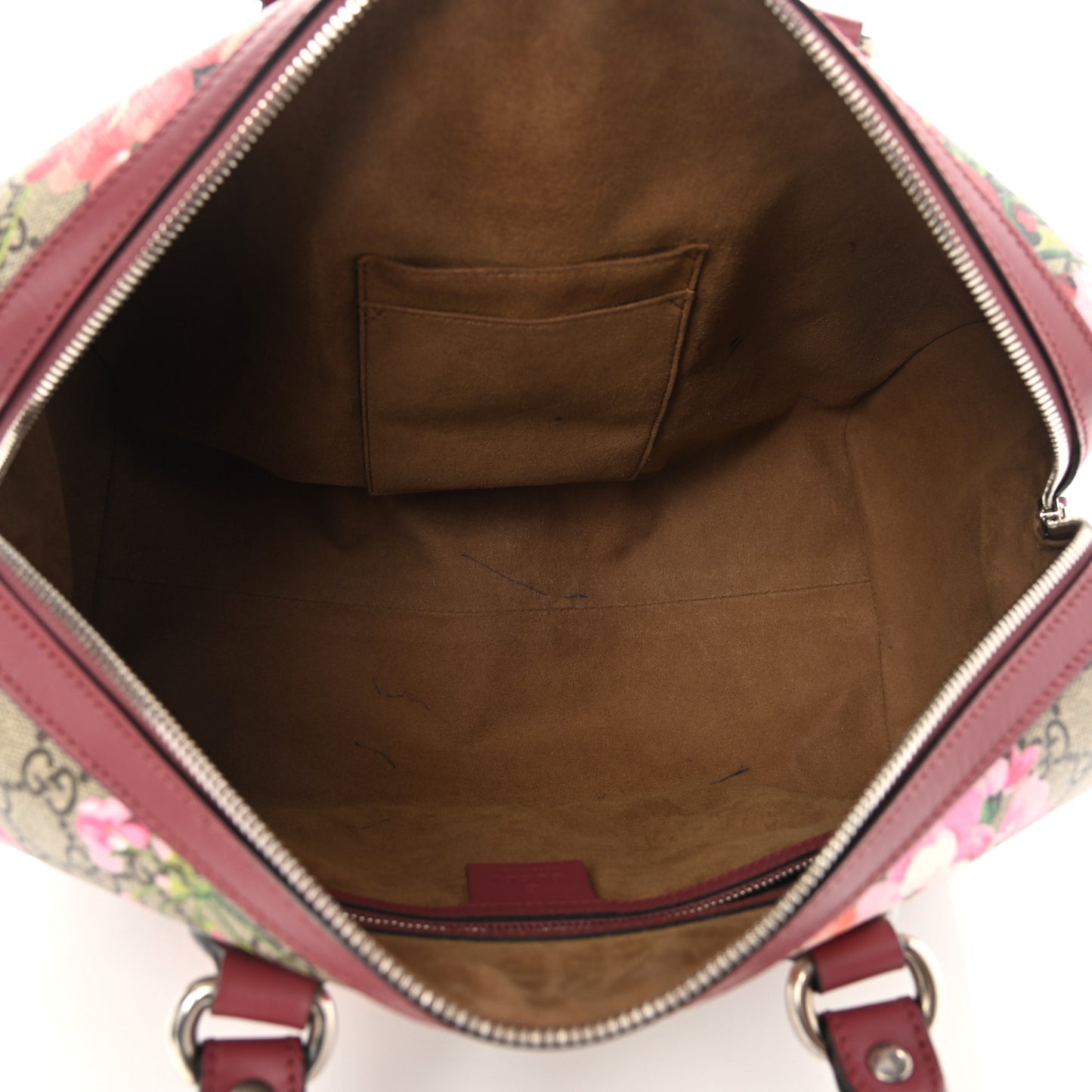 GG Supreme Monogram Blooms Medium Boston Beige Multicolor Dry Rose