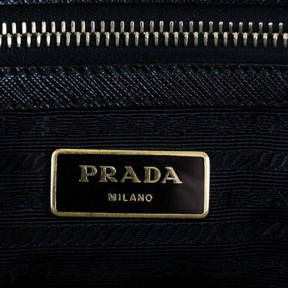Prada Saffiano Small Galleria Double Zip Tote Black 6 of 8