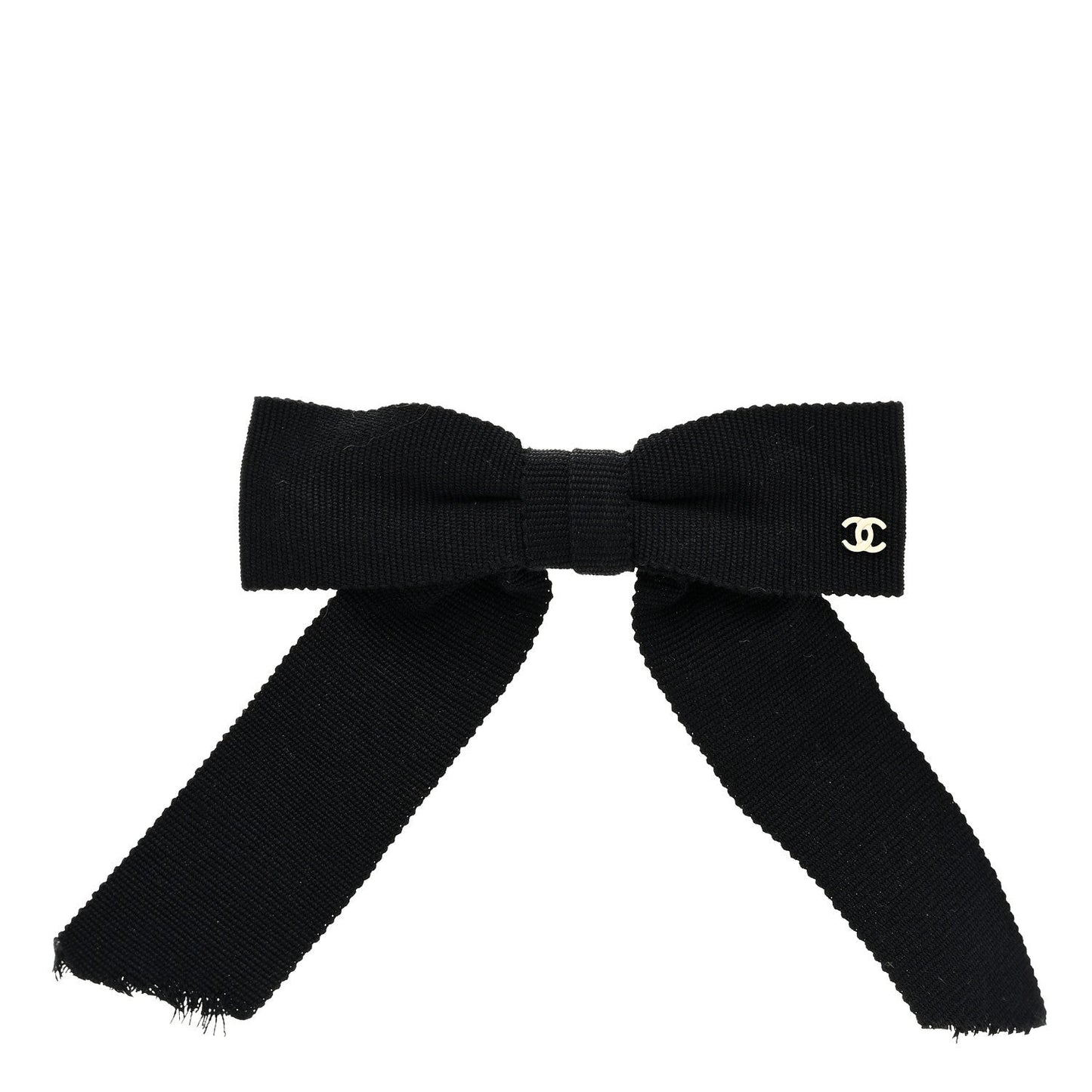 Grosgrain Bow CC Hair Clip Black