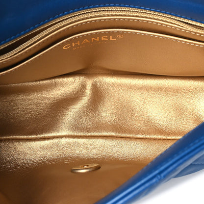 Chanel Lambskin Quilted Pearl Crush Mini Rectangular Flap Blue 4 of 9