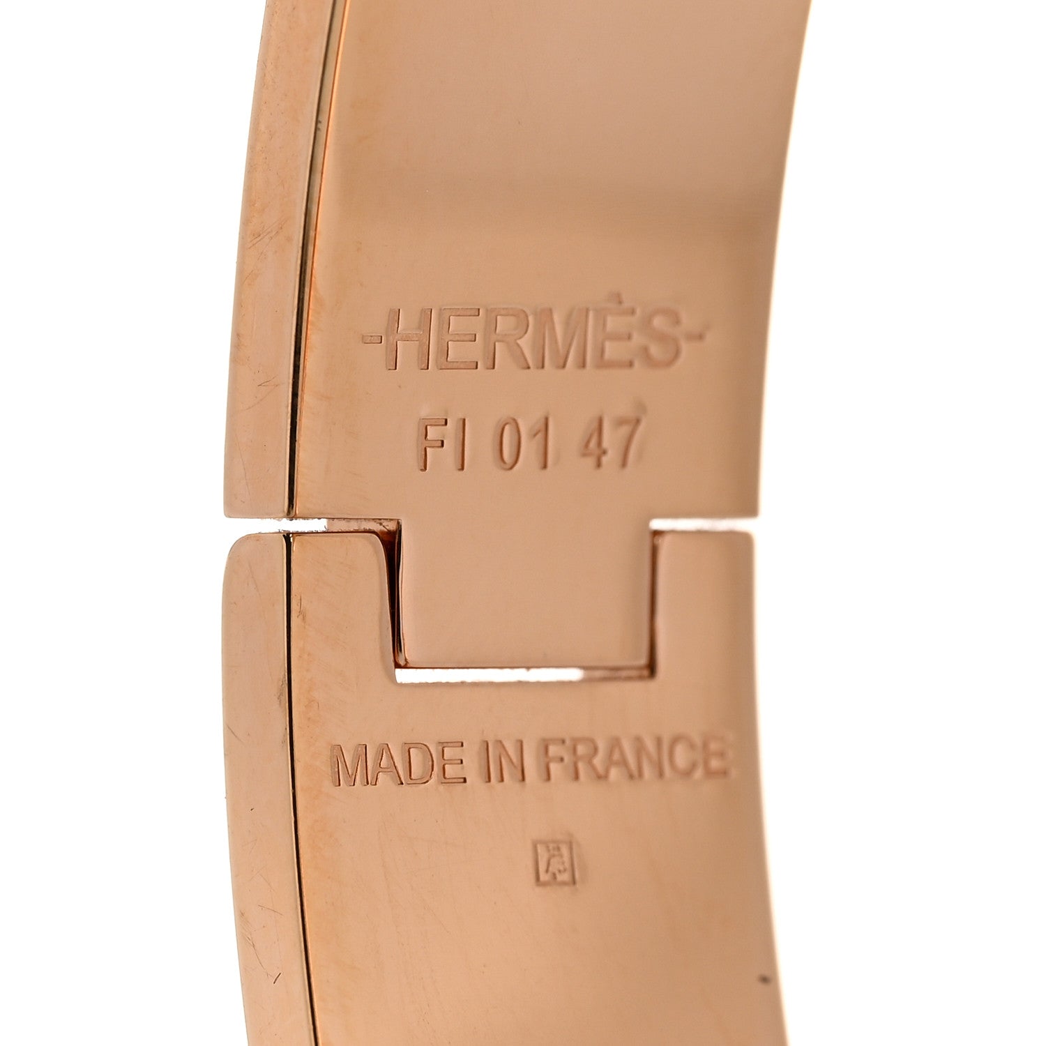 Hermes Enamel Narrow Clic Clac H Bracelet PM Rose Nacarat 4 of 5
