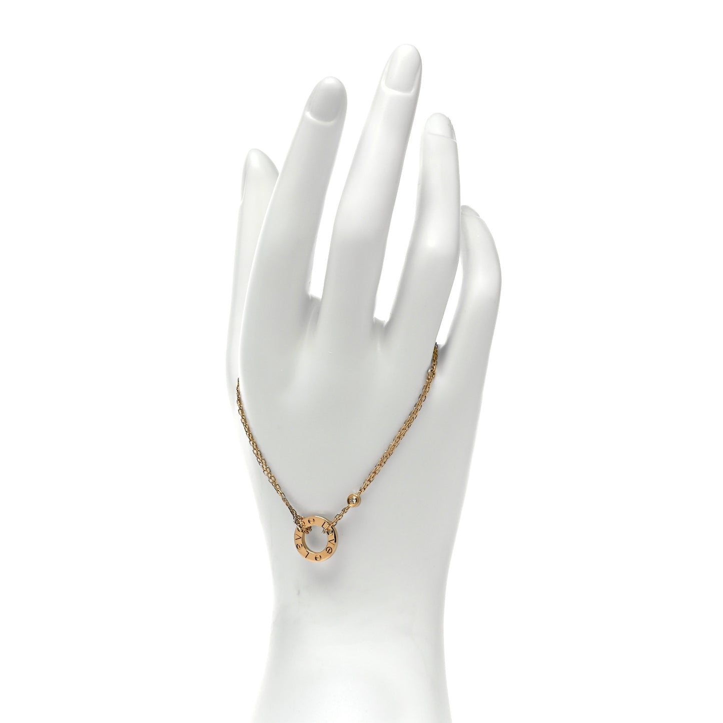 18K Yellow Gold Diamond LOVE Bracelet