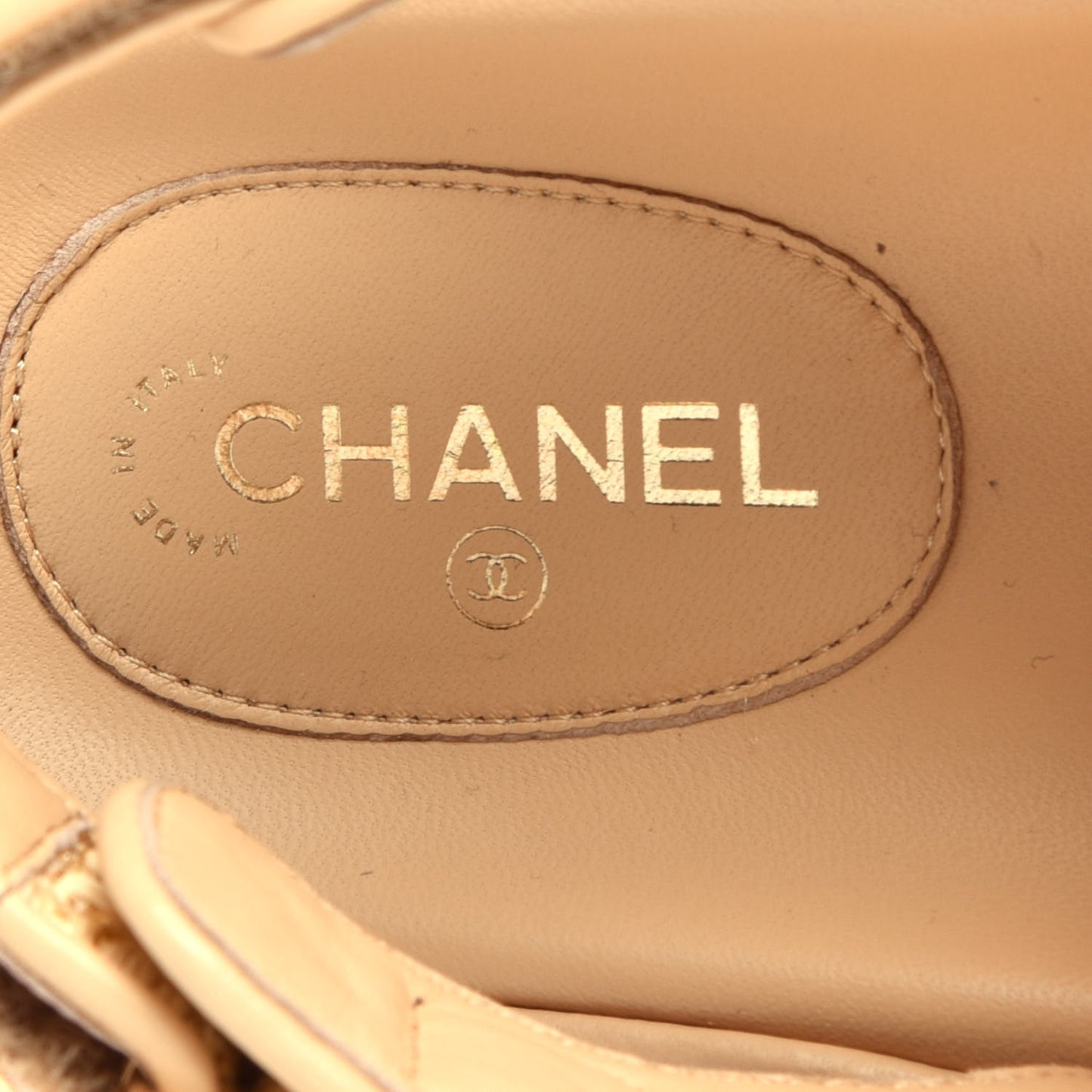 Braided Fabric Velcro Dad Sandals 39.5 Beige