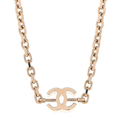 Chanel Metal CC Chain Link Necklace  Gold 2 of 4