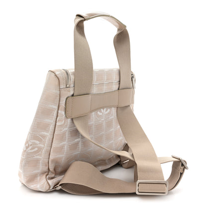 Chanel Nylon Travel Backpack Beige 3 of 14