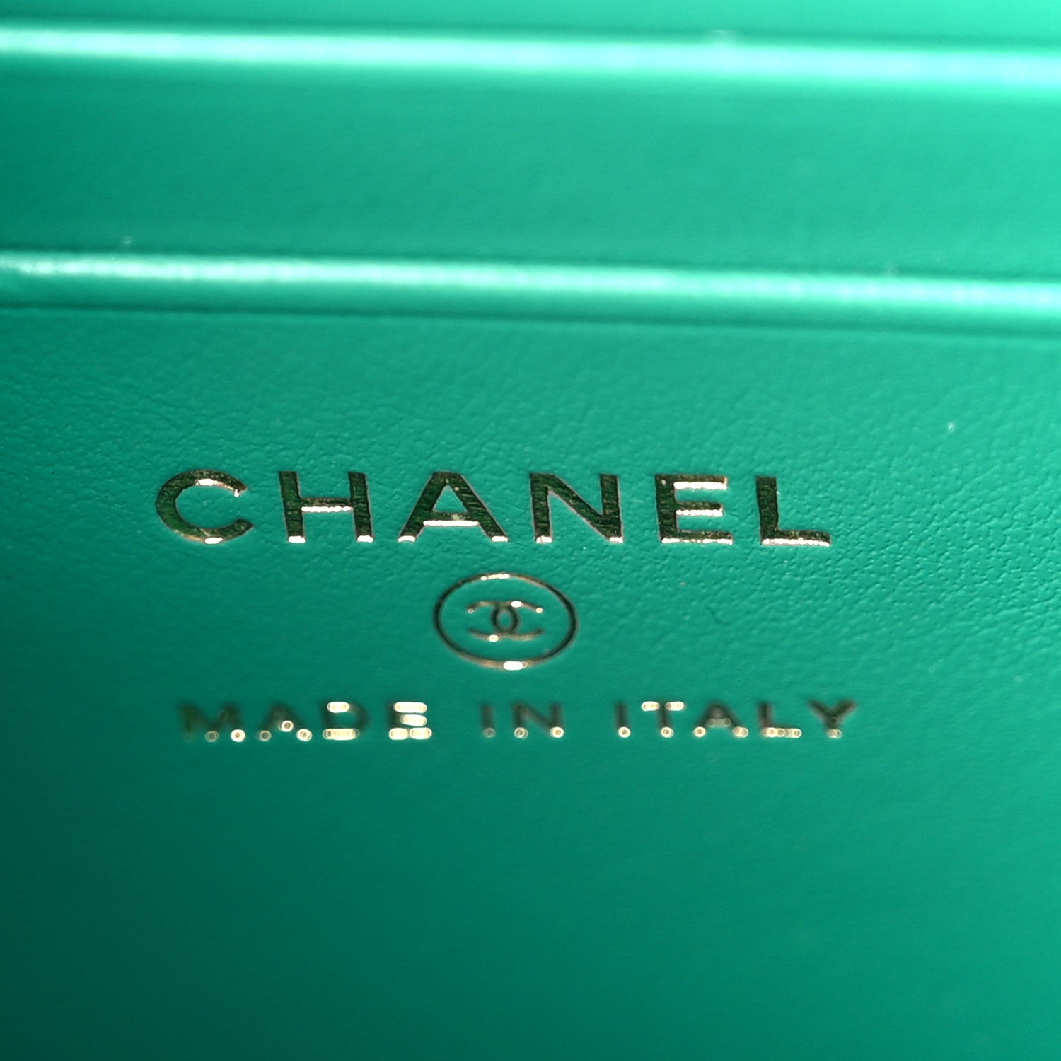 Chanel Caviar Quilted Double Chain Top Handle Flap With Chain Green 6 of 10