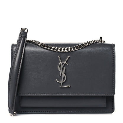 Saint Laurent Calfskin Monogram Sunset Chain Wallet Earth 2 of 9