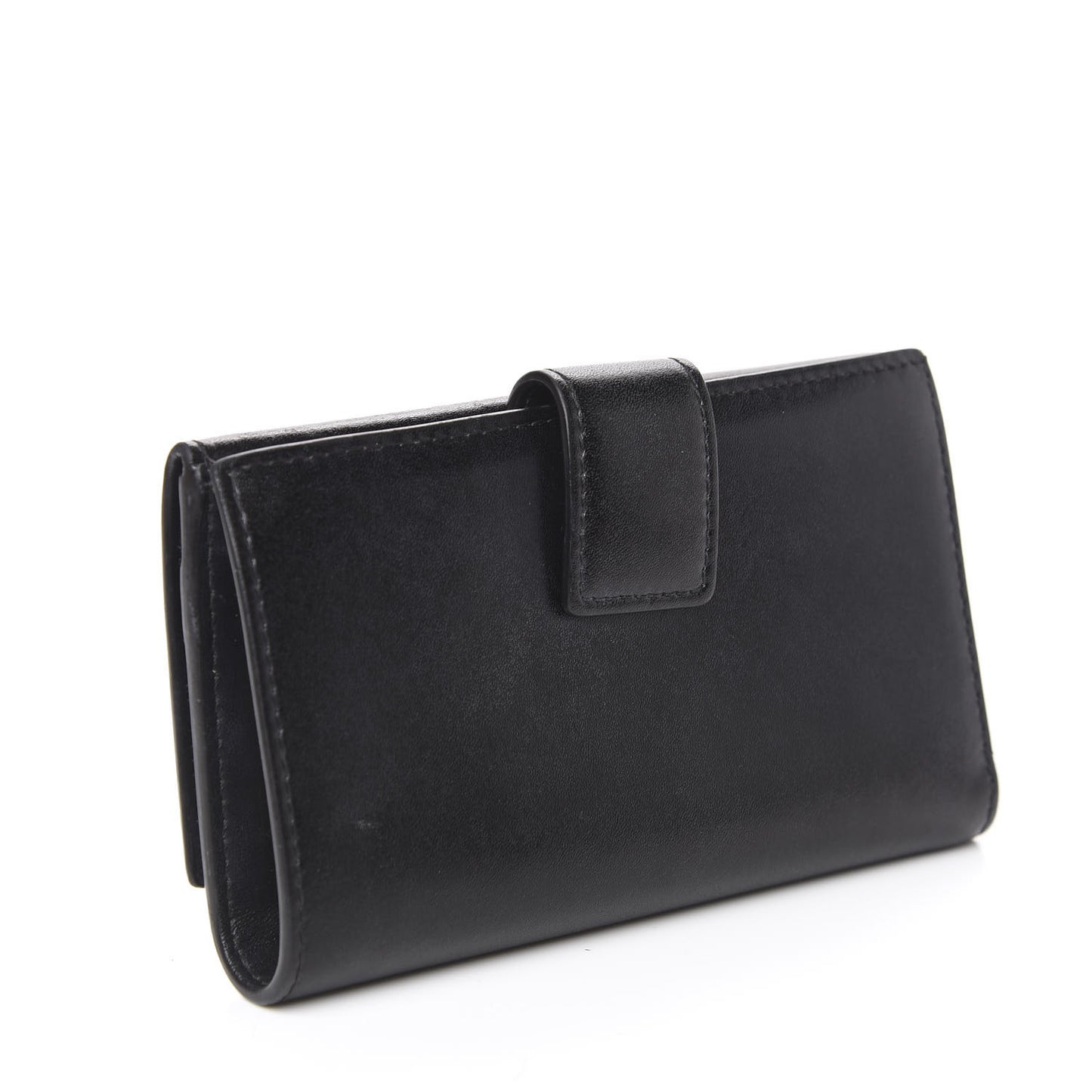 Vitello Studded French Wallet Black