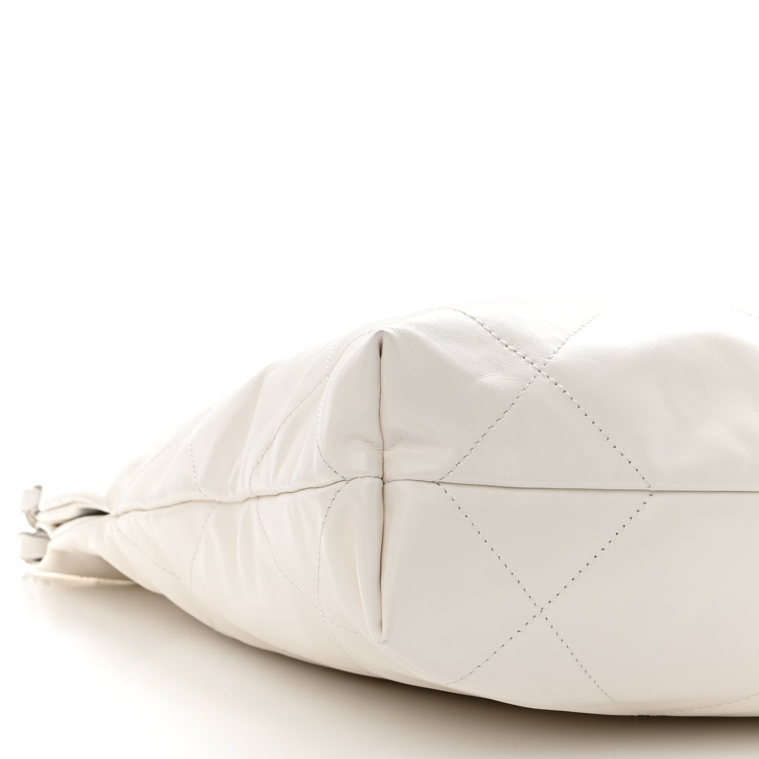 Chanel Shiny Calfskin Quilted Small Chanel 22 White 9 of 10