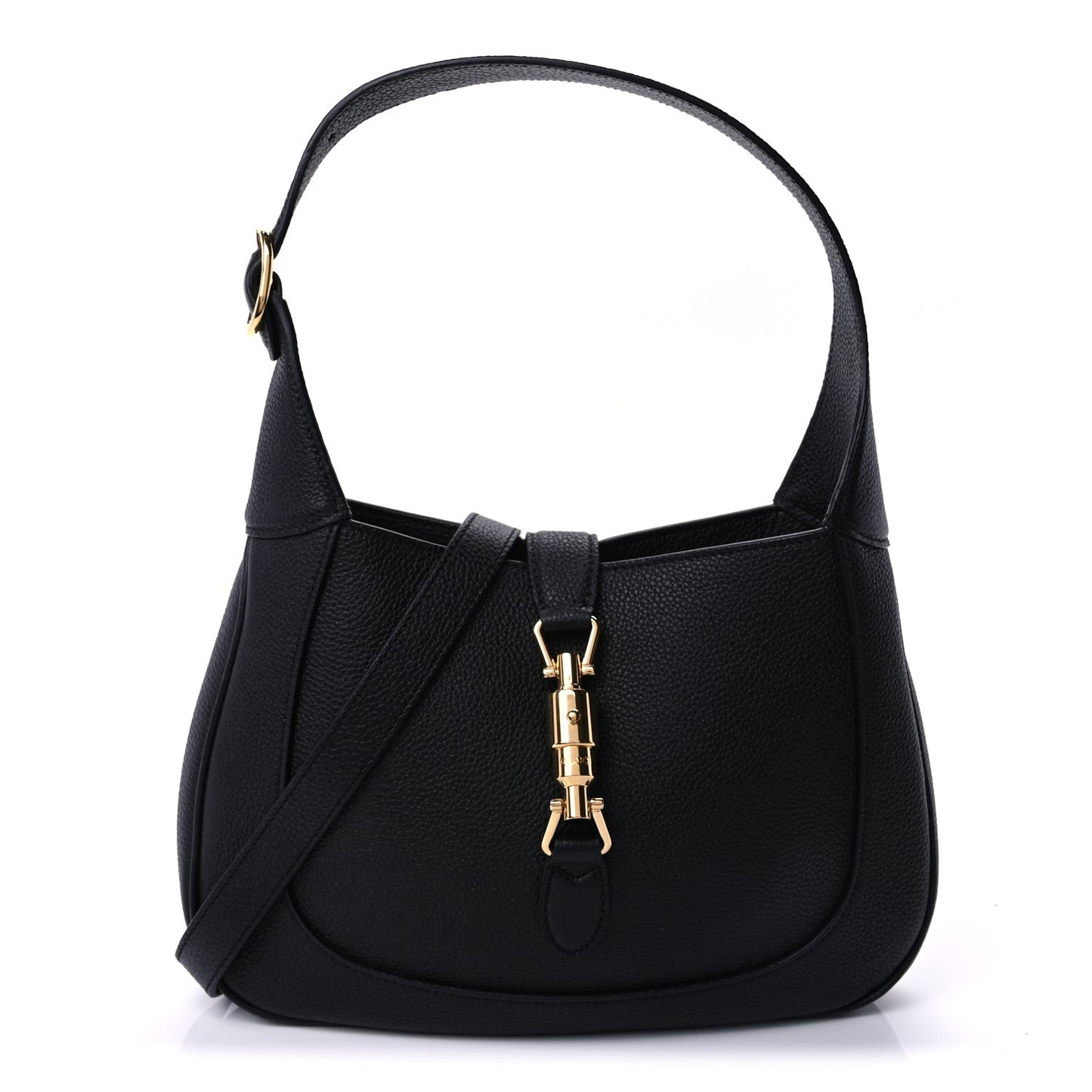 Pebbled Calfskin Small Jackie 1961 Hobo  Black