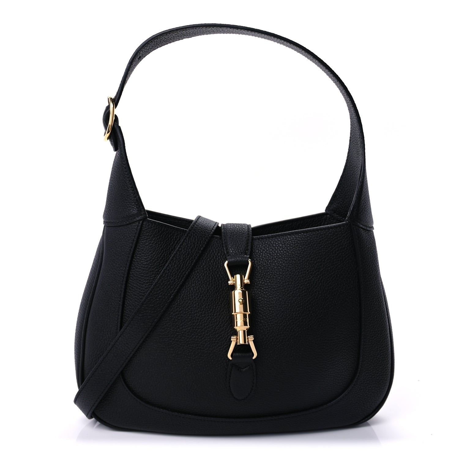 Gucci Pebbled Calfskin Small Jackie 1961 Hobo  Black 1 of 8