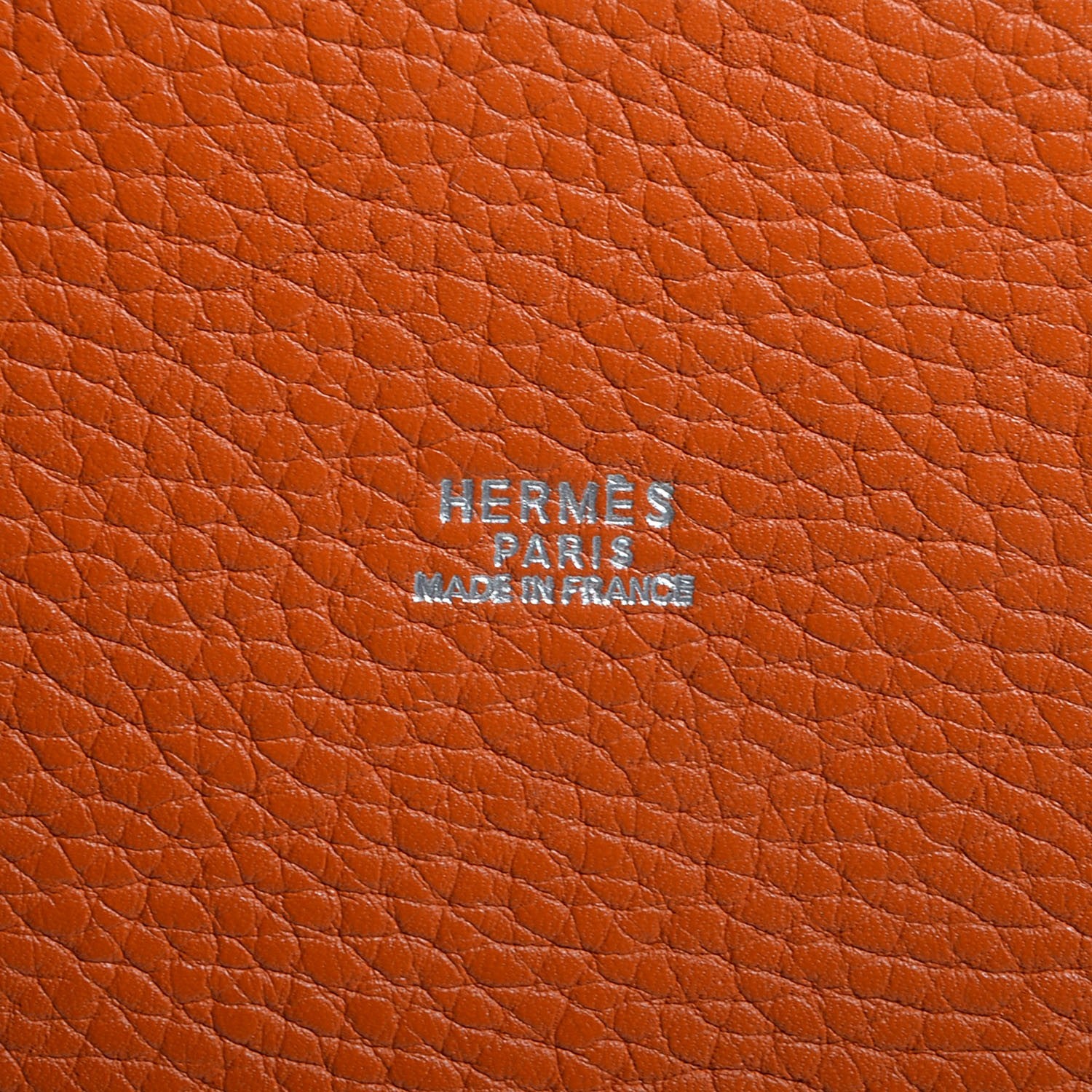 Hermes Taurillon Clemence Mangeoire Rope Bag Potiron 7 of 9