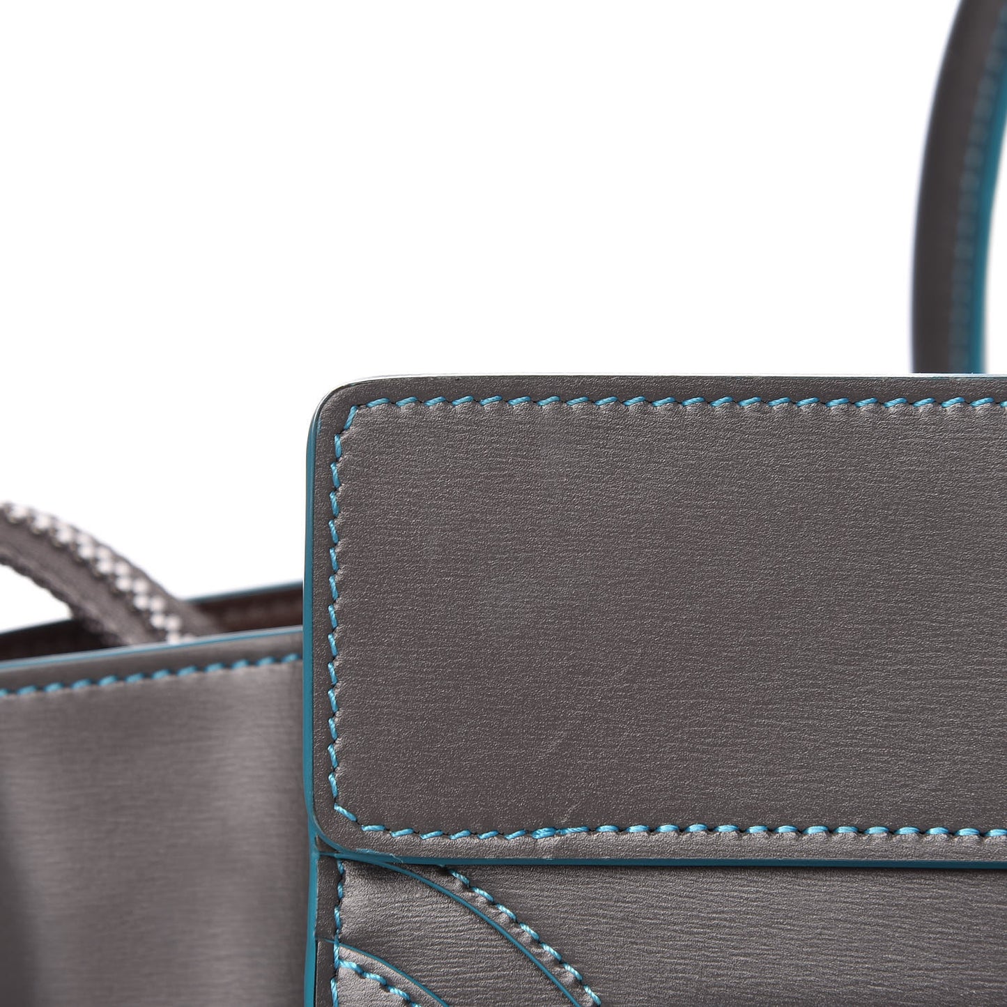 Satin Debossed Calfskin Micro Luggage Anthracite