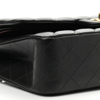 Chanel Lambskin Quilted Medium Double Flap Black 9 of 16
