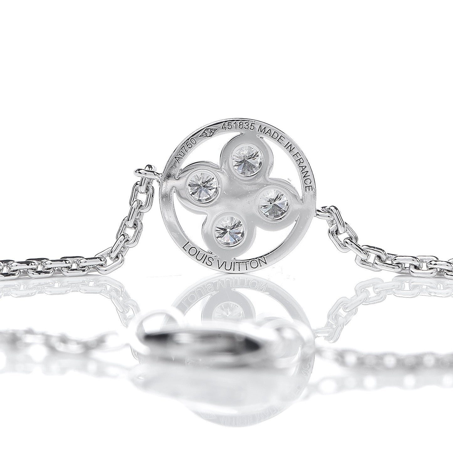 18K White Gold Diamond Blossom BB Bracelet