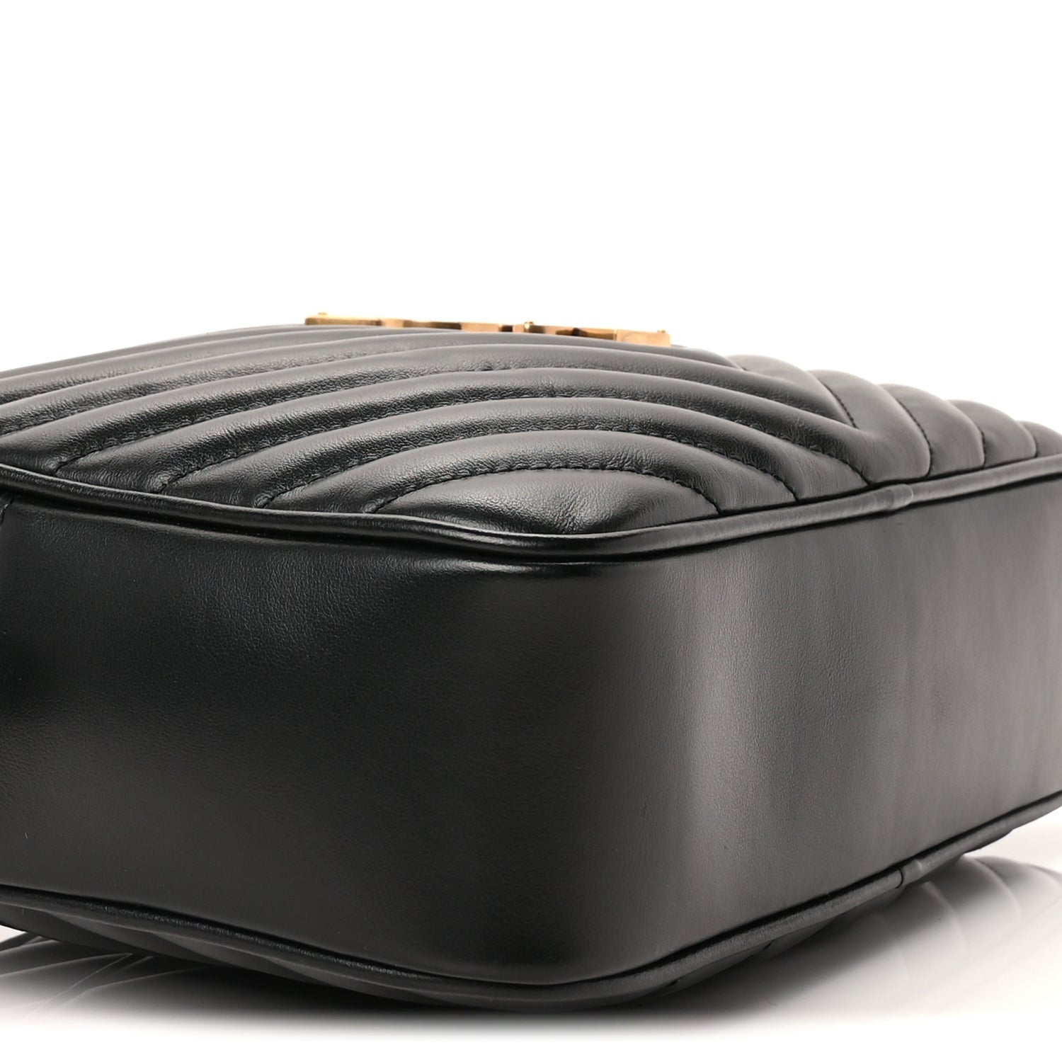 Saint Laurent Calfskin Matelasse Monogram Lou Camera Bag Black 7 of 8