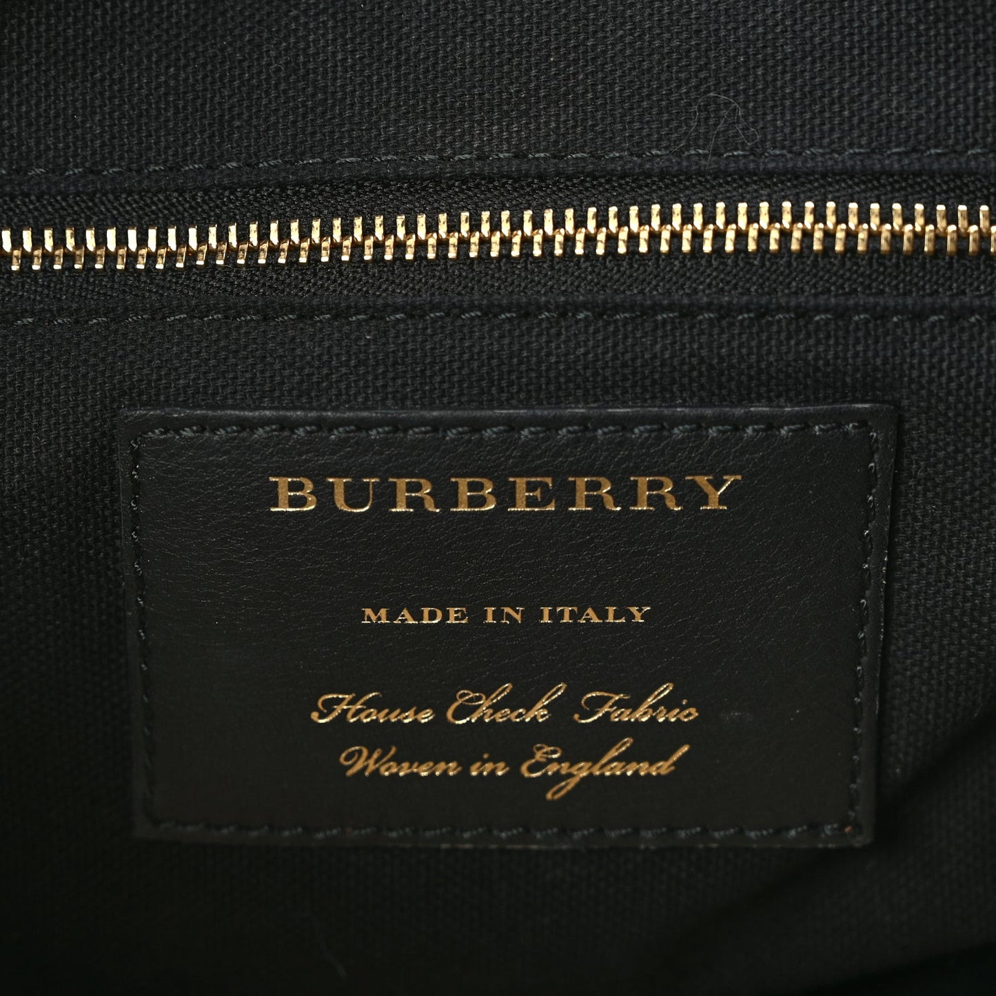 Grainy Calfskin House Check Medium Banner Tote