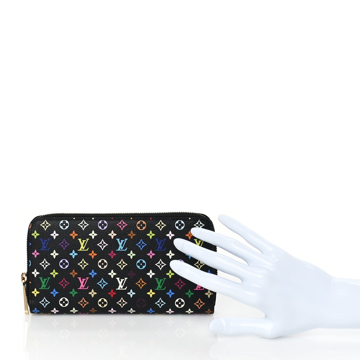 Monogram Multicolour Zippy Wallet Black