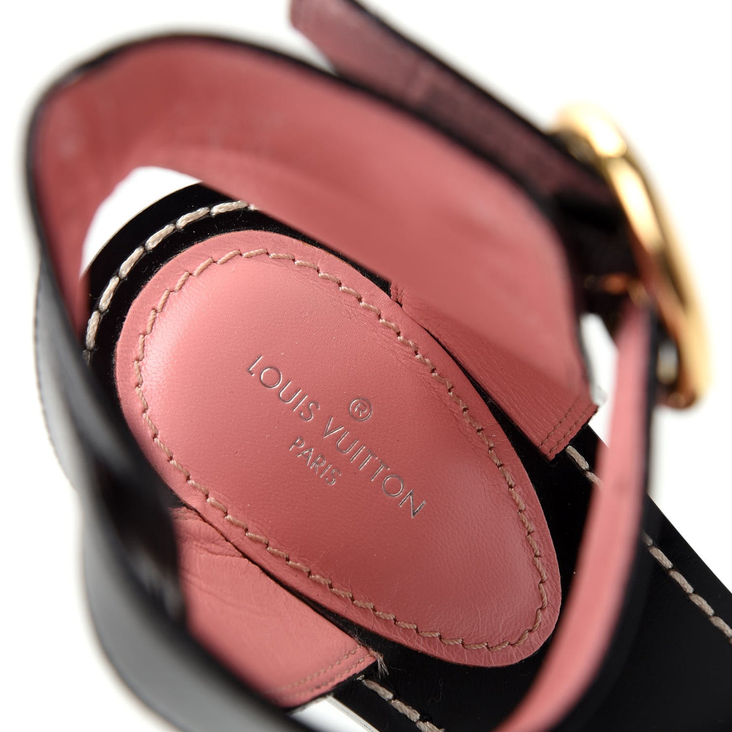 Calfskin Monogram Passenger Sandals 37 Black