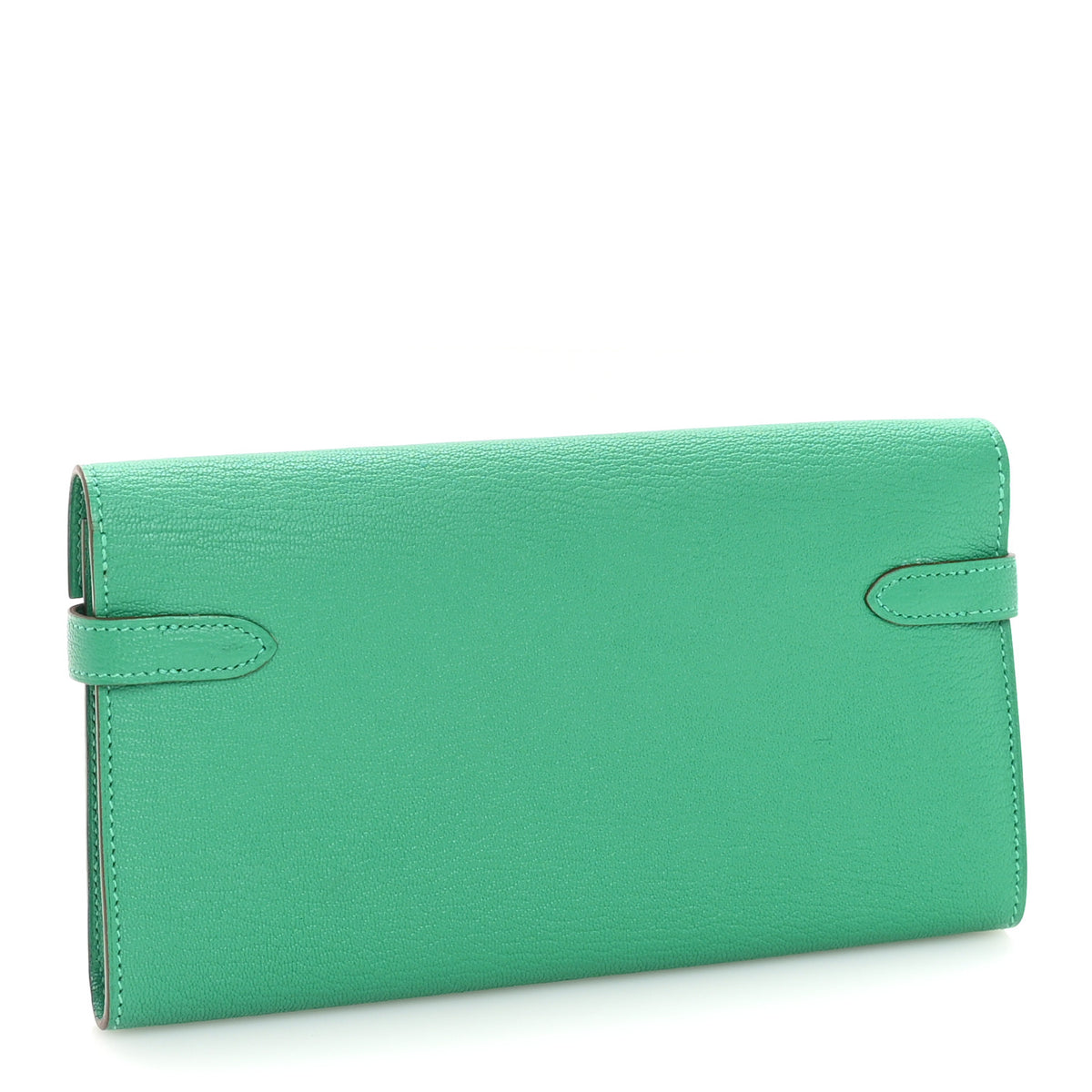 Hermes Chevre Mysore Kelly Longue Wallet Menthe 4 of 8