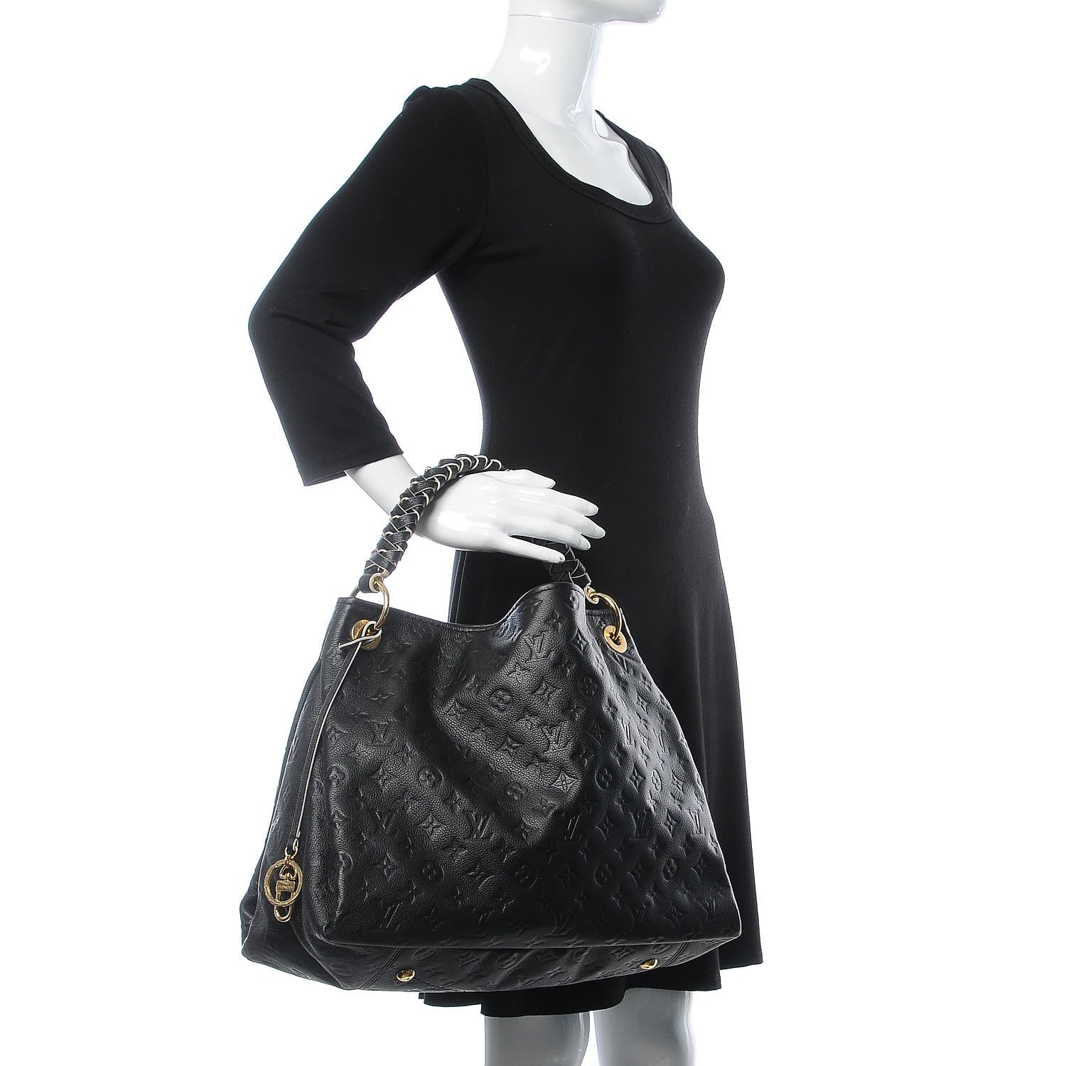 Louis Vuitton Empreinte Braided Artsy MM Black 2 of 7