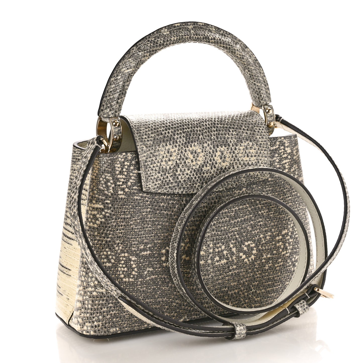 Lizard Capucines Mini Argento