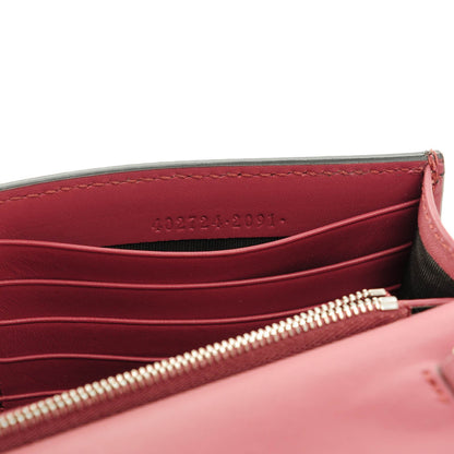 Gucci GG Supreme Monogram Blooms Chain Wallet Beige Multicolor Dry Rose 6 of 7