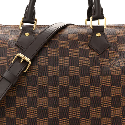 Louis Vuitton Damier Ebene Speedy Bandouliere 30 7 of 11