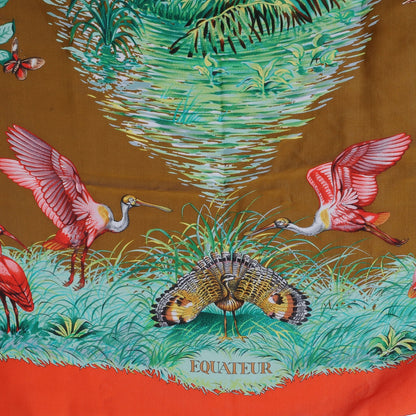 Hermes Summer Silk Equateur Scarf Shawl 140 6 of 7