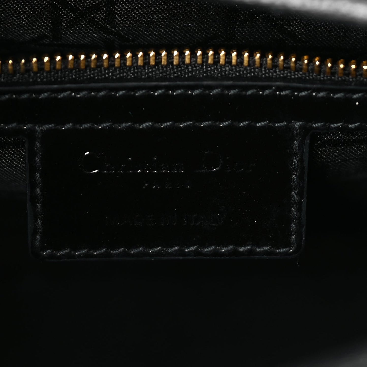 Patent Cannage Large Lady Dior Black