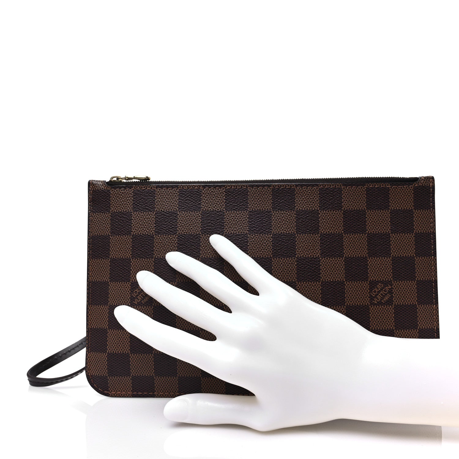 Louis Vuitton Damier Ebene Neverfull MM GM Pochette 2 of 8