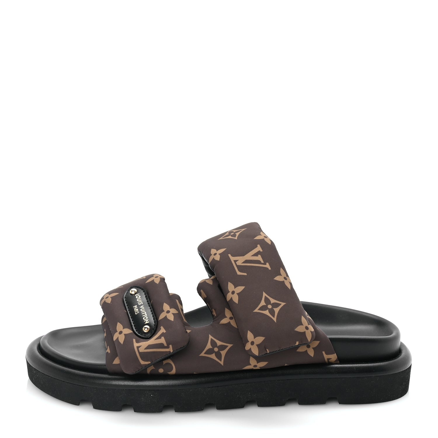 Louis Vuitton Nylon LV Pool Pillow Flat Comfort Mules 40  Cacao Brown 1 of 8