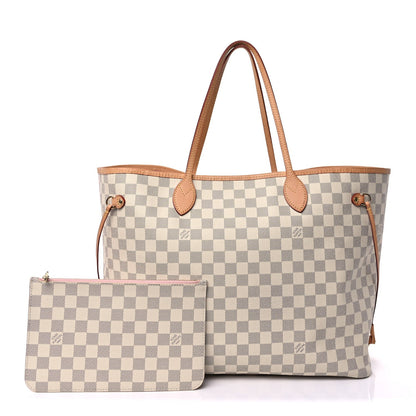 Louis Vuitton Damier Azur Neo Neverfull Rose Ballerine 1 of 8