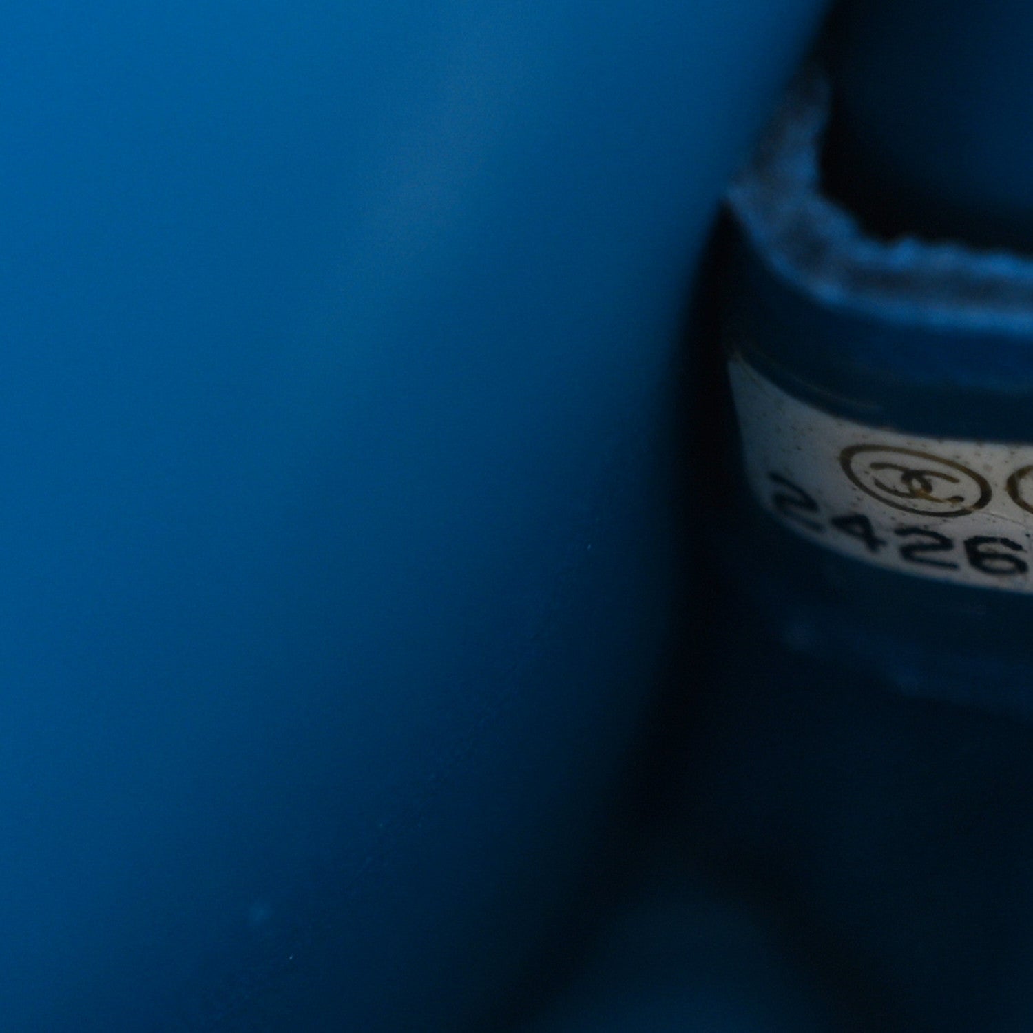 Chanel PVC Thread Woven Medium Boy Flap Dark Blue 7 of 10