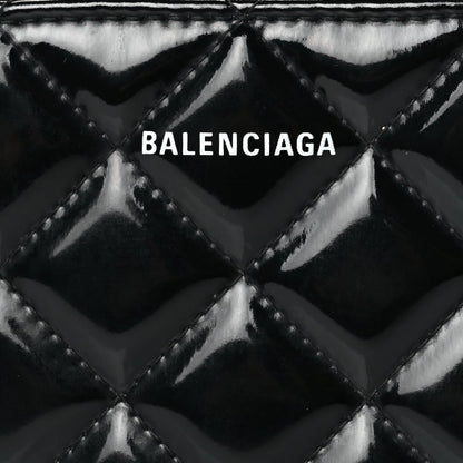 Balenciaga Patent Quilted XS Ville Camera Bag Black 7 of 9