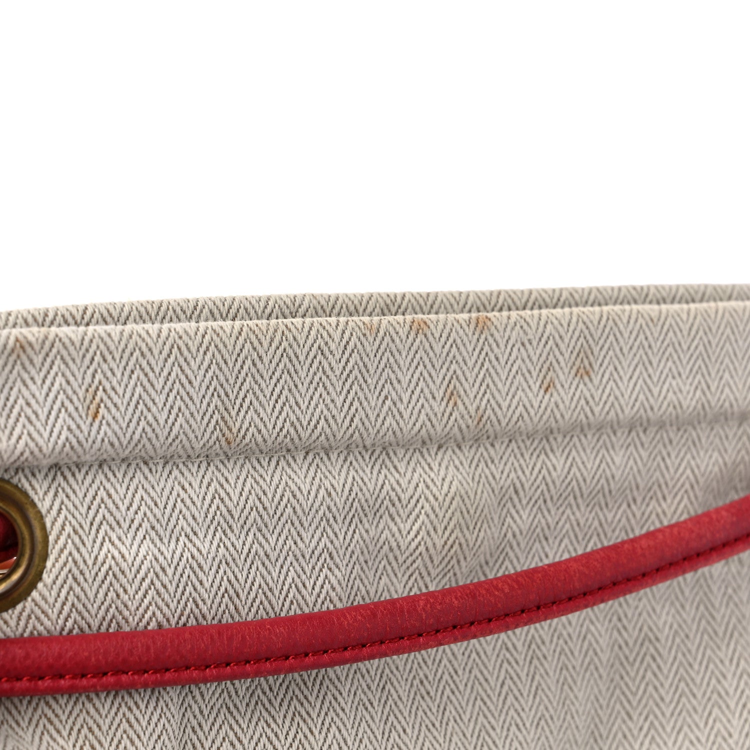 Hermes Canvas Epsom Aline Grooming Bag Red 12 of 14