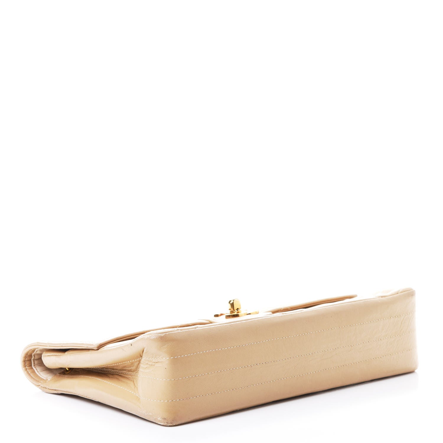 Chanel Lambskin Quilted Small Single Flap Beige 3 of 4