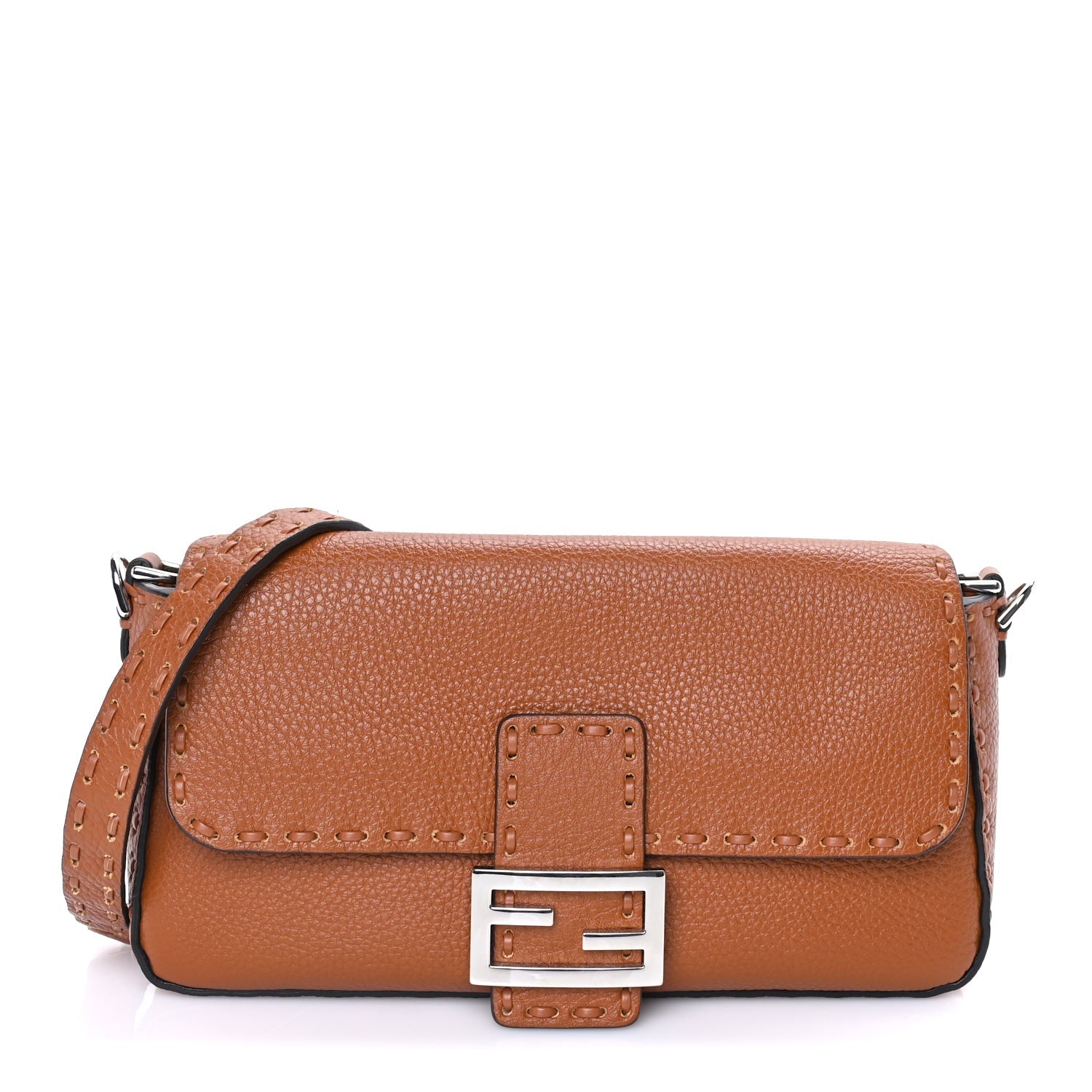 Fendi Cuoio Romano Selleria Baguette Sienna 1 of 7
