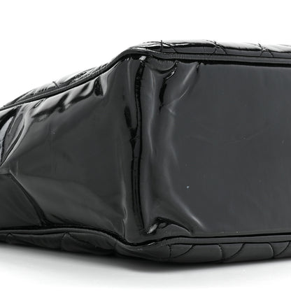 Chanel Patent Quilted Tote Black 10 of 17