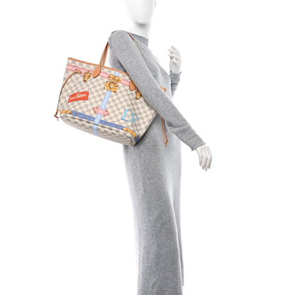 Louis Vuitton Damier Azur Summer Trunks Neo Neverfull MM 2 of 11